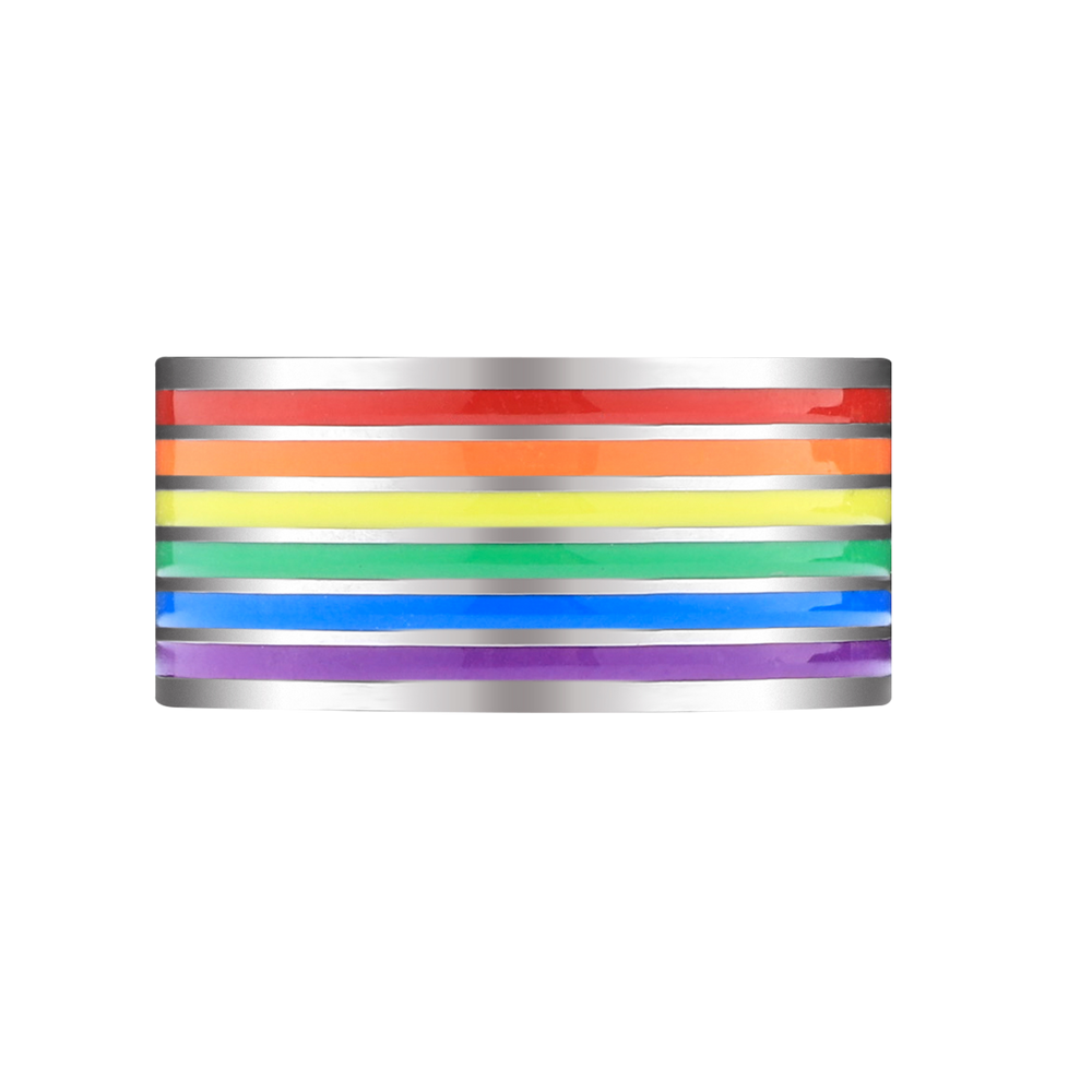 Rainbow Band Ring - Stainless / 9