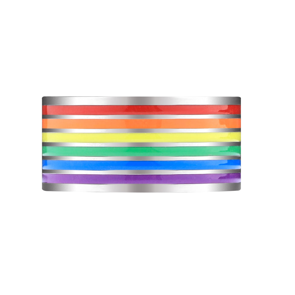 Rainbow Band Ring - Stainless / 6