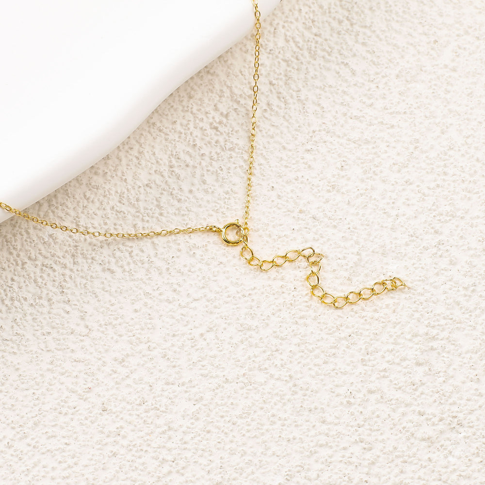Marquise Diamond Necklace - 18k Gold Over Sterling Silver