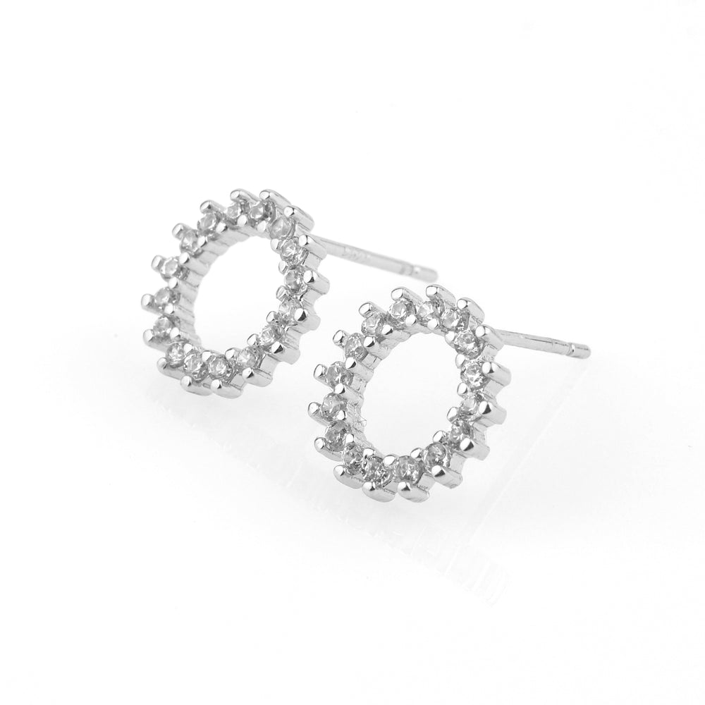 Sunburst Earrings - Silver