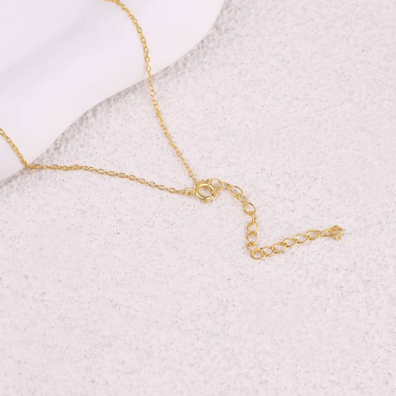 Solitaire Diamond Pendant Necklace - Default Title