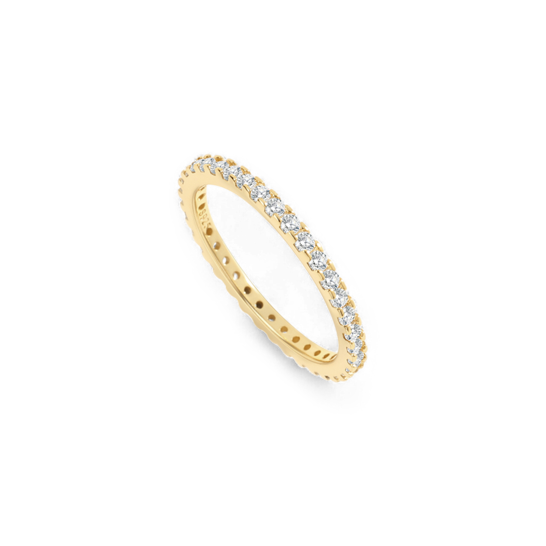 April Birthstone Eternity Stacking Ring