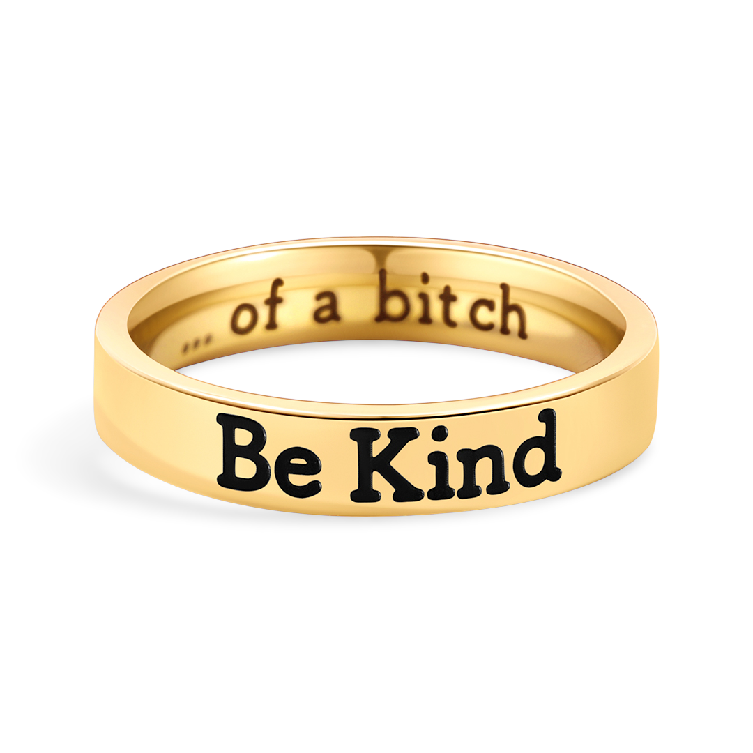 Be Kind Mantra Ring
