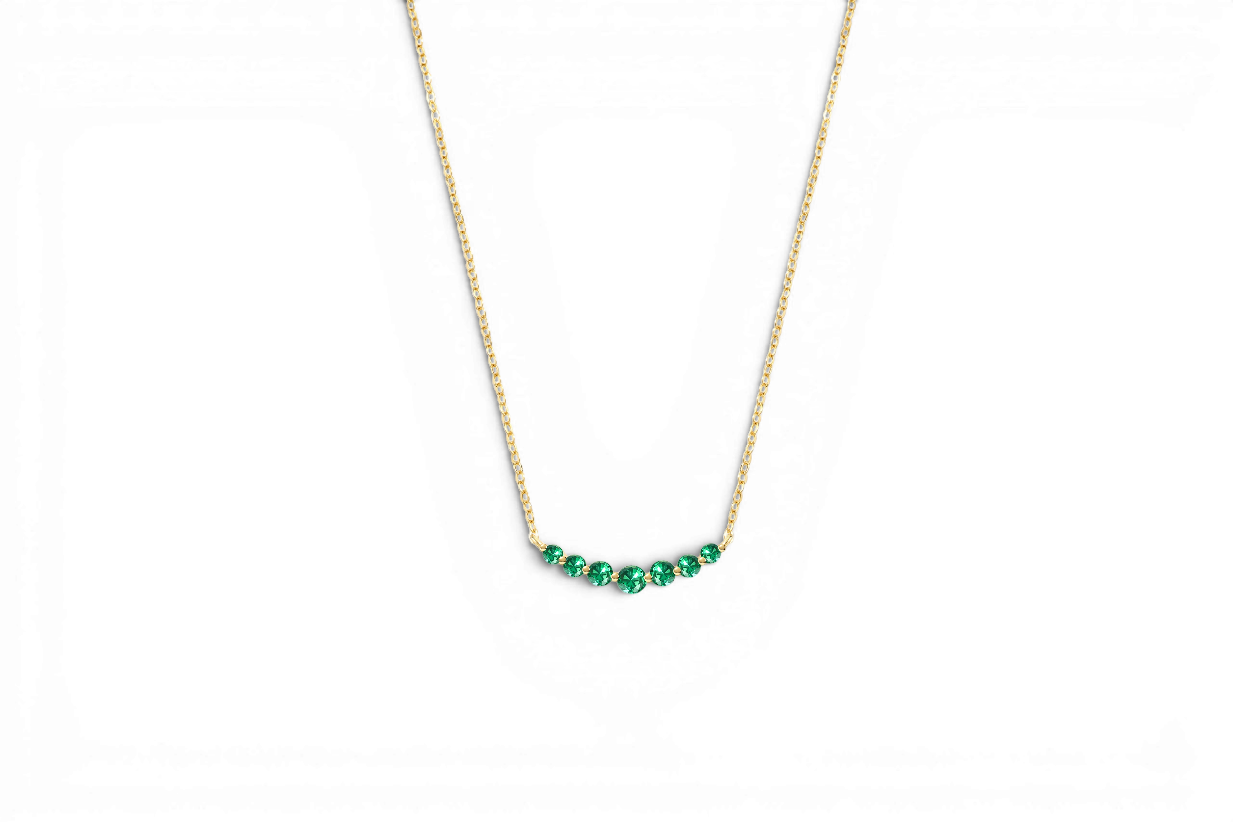 Birthstone Arc Necklace