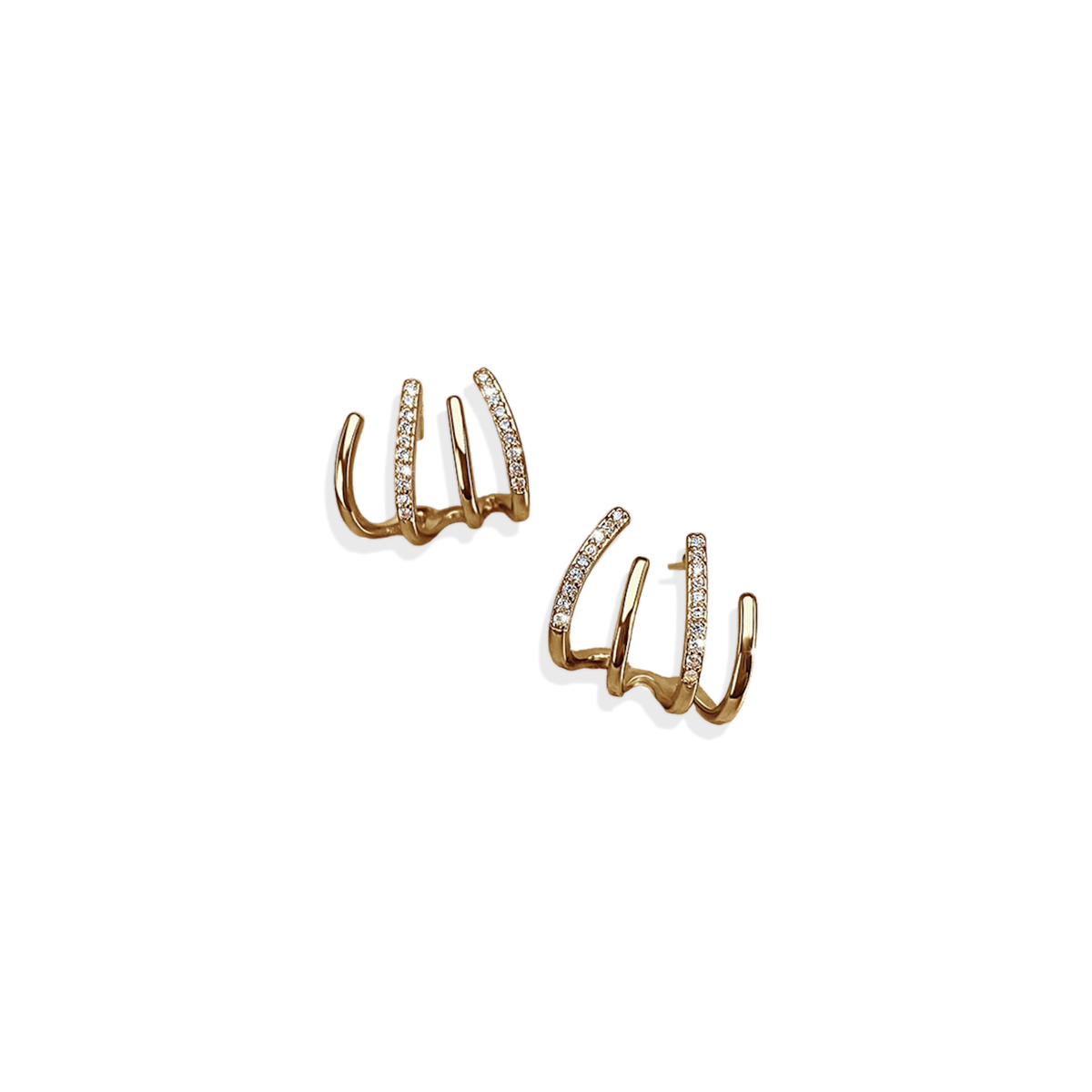 Claw Stud Wrap Earrings