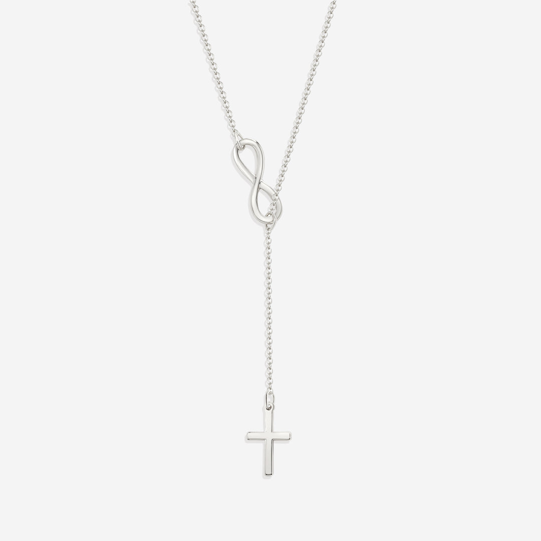 Kreuz und Unendlichkeit Halskette