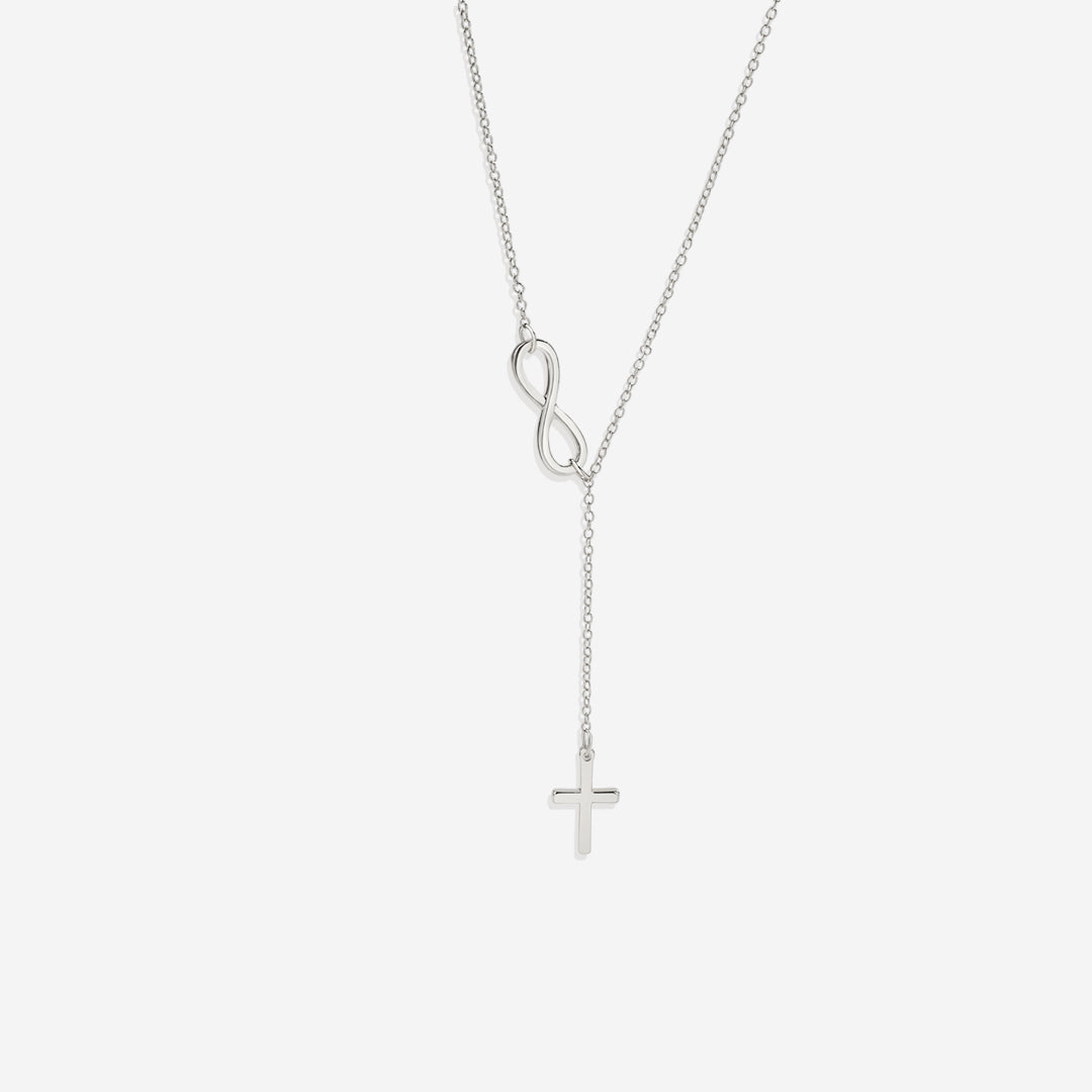 Kreuz und Unendlichkeit Halskette