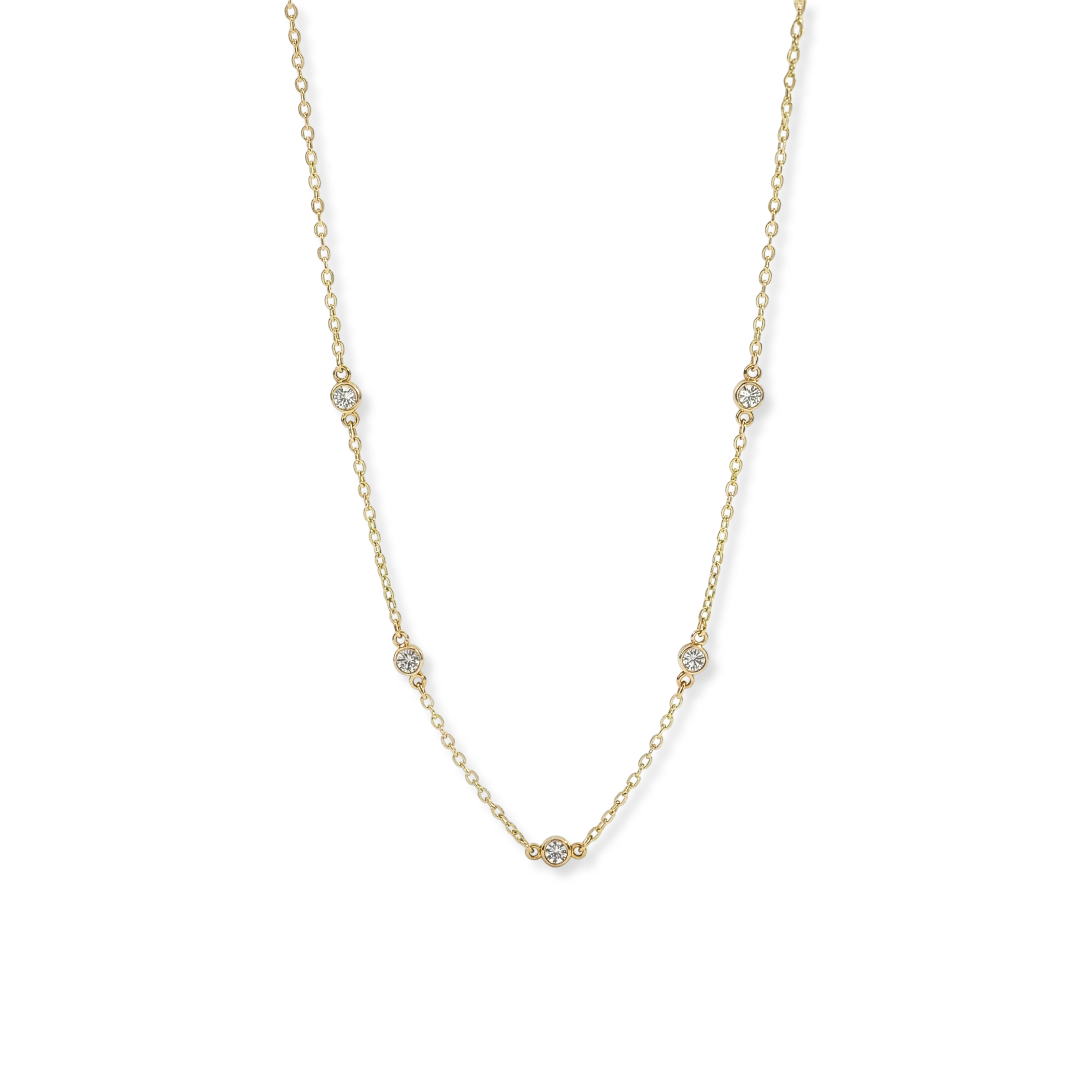 Dainty Crystal Station Necklace
