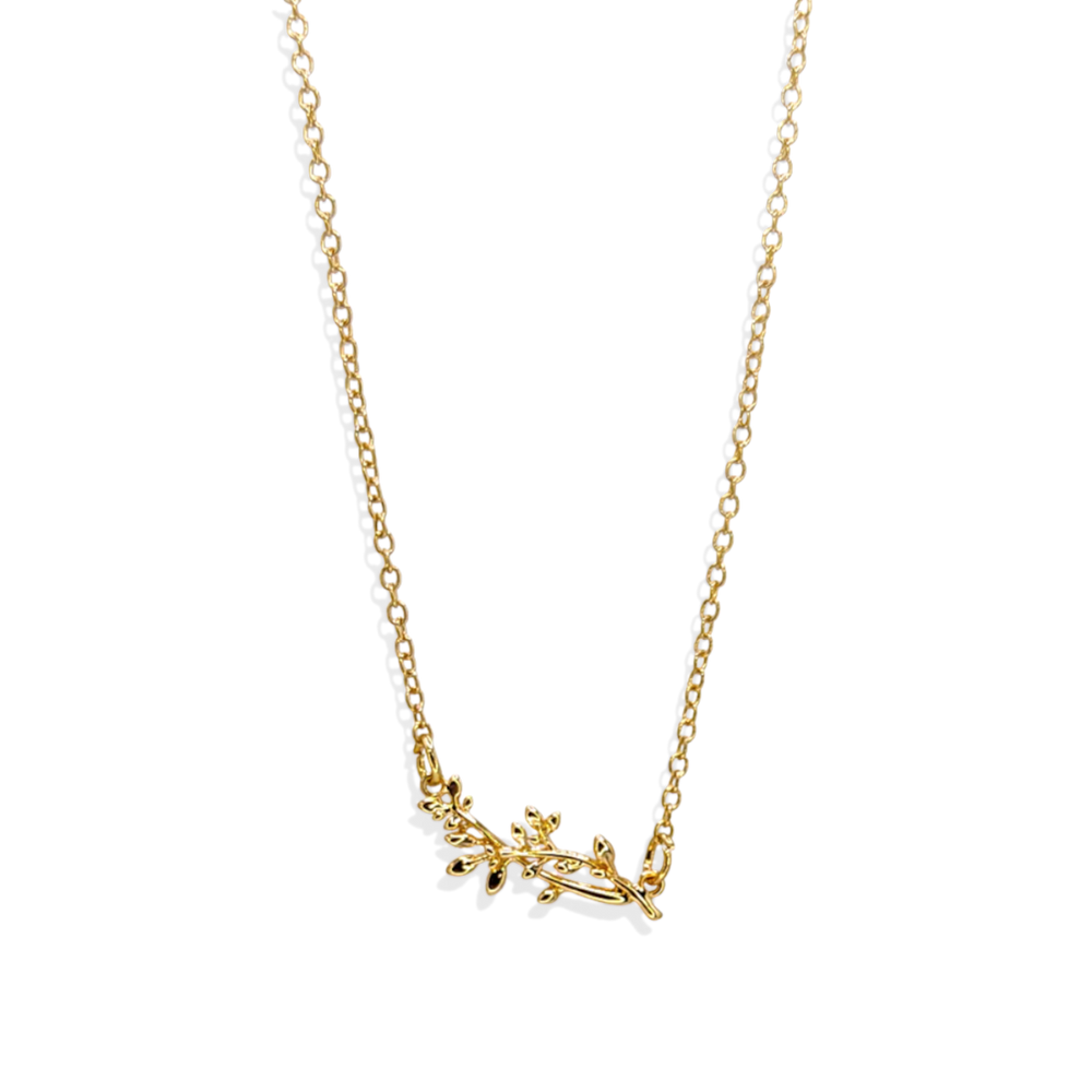 Dainty Birth Flower Necklace - December Holly