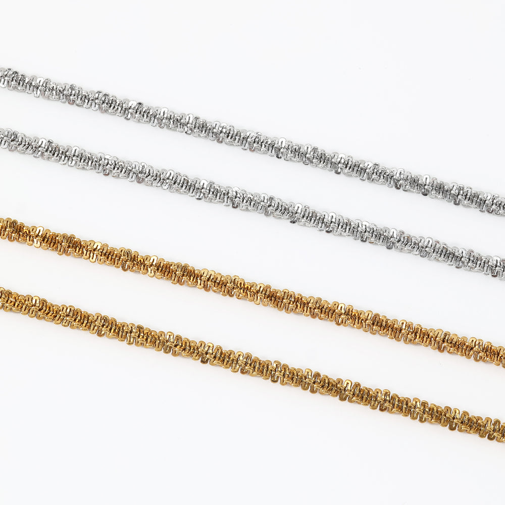 Dainty Layered Anklet - Gold / 9" + 1"