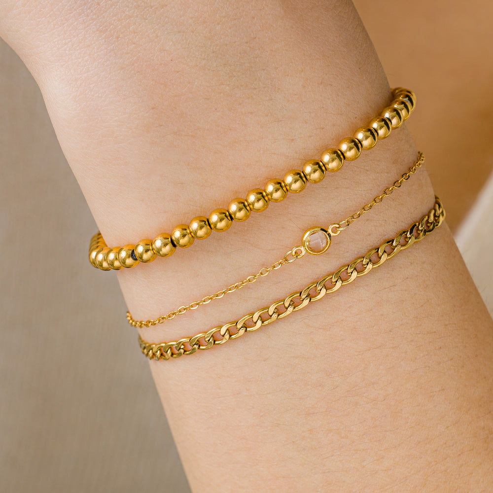 Essential Bracelet Stack - Gold / 6"