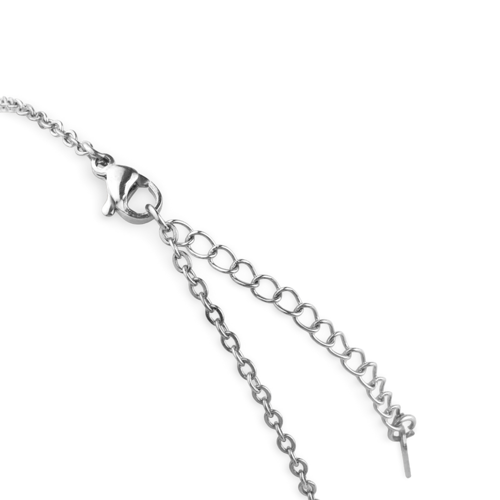 Fairy Triple Namenskette - Silver / 4 / 16" + 2"