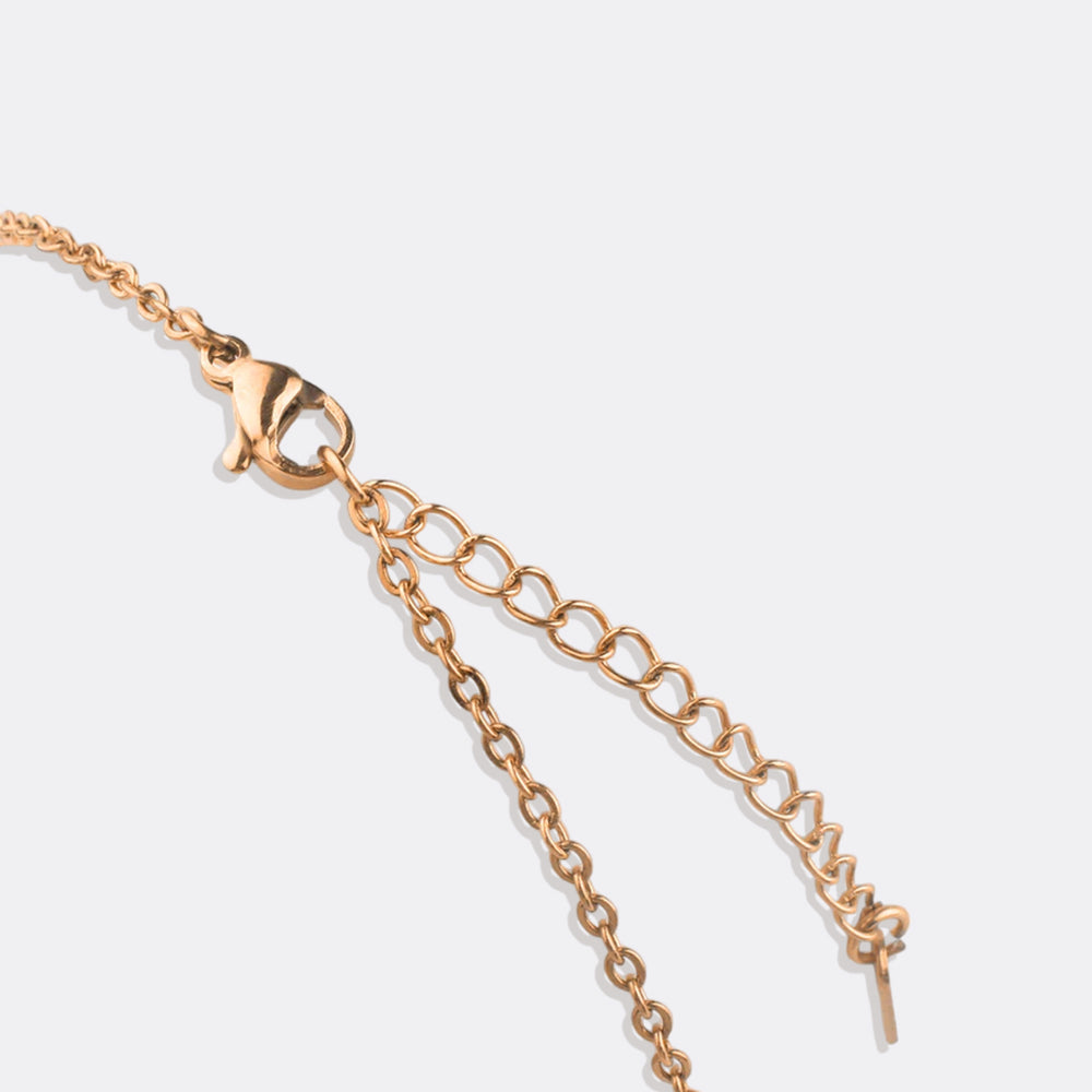 Fairy Triple Namenskette - 18k Rose Gold Plated / 1 / 16" + 2"