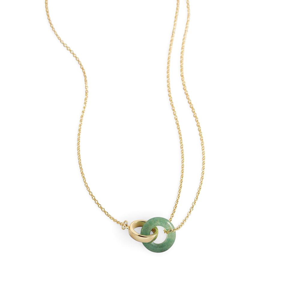 Gemstone Connection Necklace - 18k Gold Over Sterling Silver