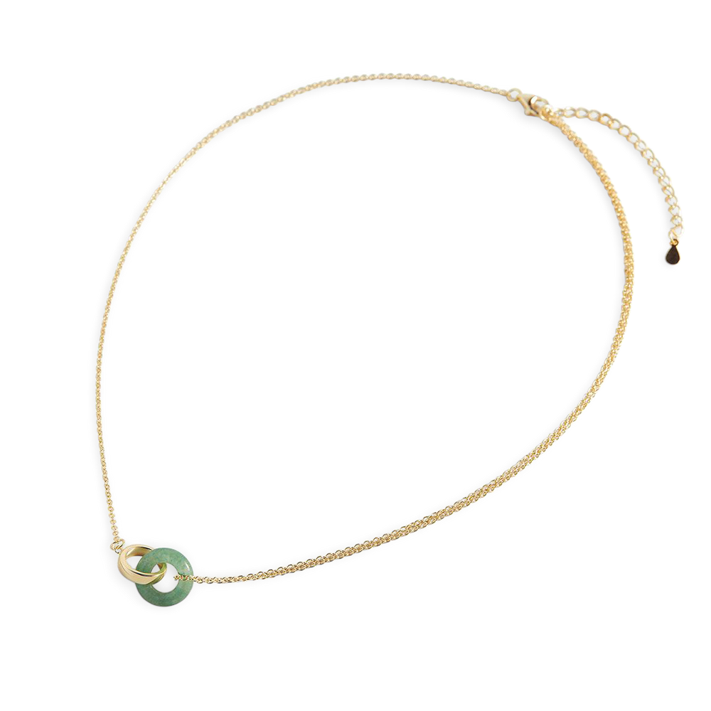 Gemstone Connection Necklace - 18k Gold Over Sterling Silver