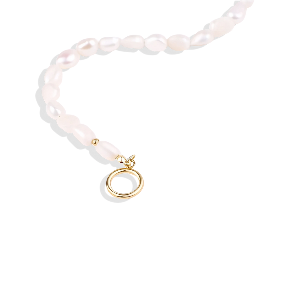 Half Chain Pearl Necklace - Default Title