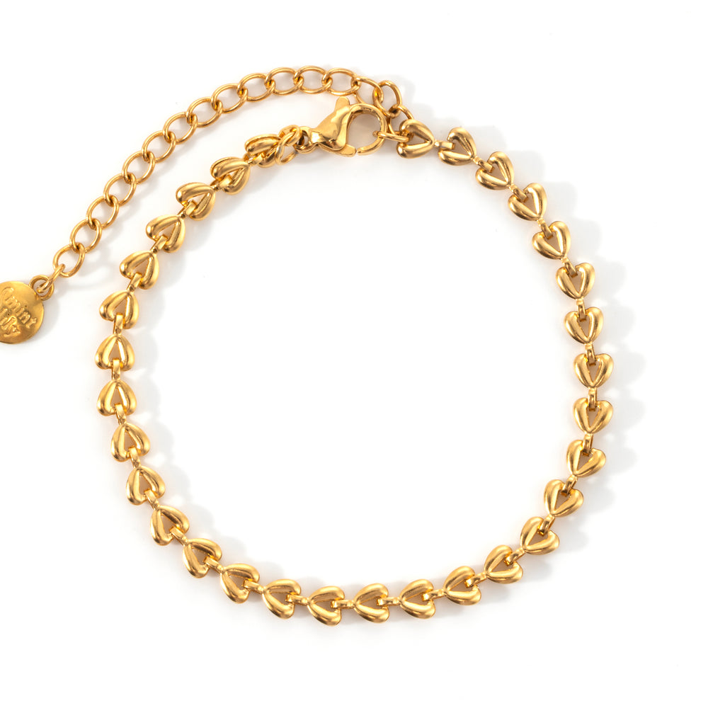 Love Links Bracelet - Gold / 6" + 2"