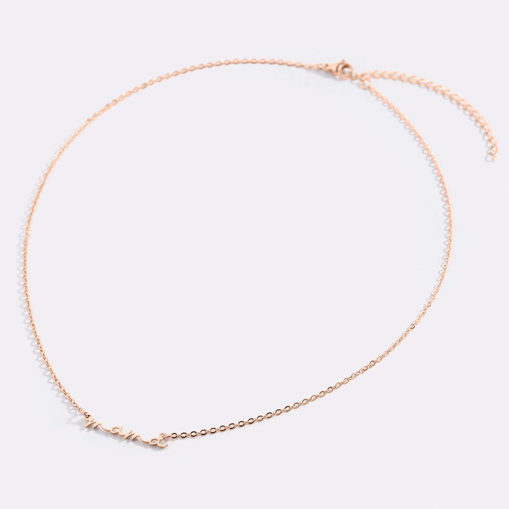 Dainty Mama Necklace - 18k Rose Gold Plated