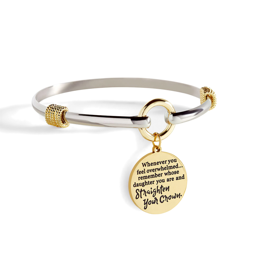 Begradigen Sie Ihre Krone – zweifarbiges Bettelarmband