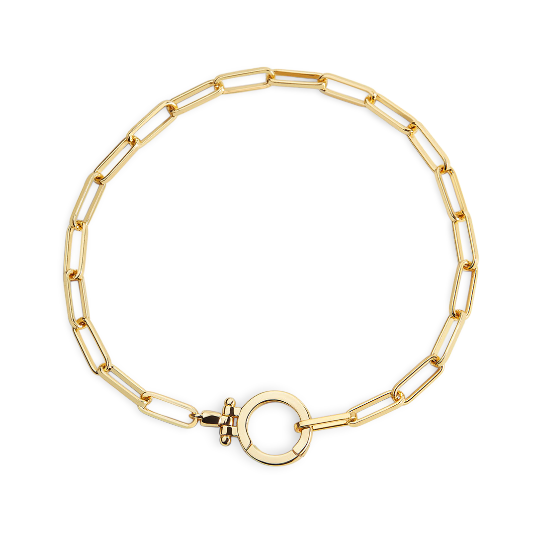 Mint Paperclip Bracelet