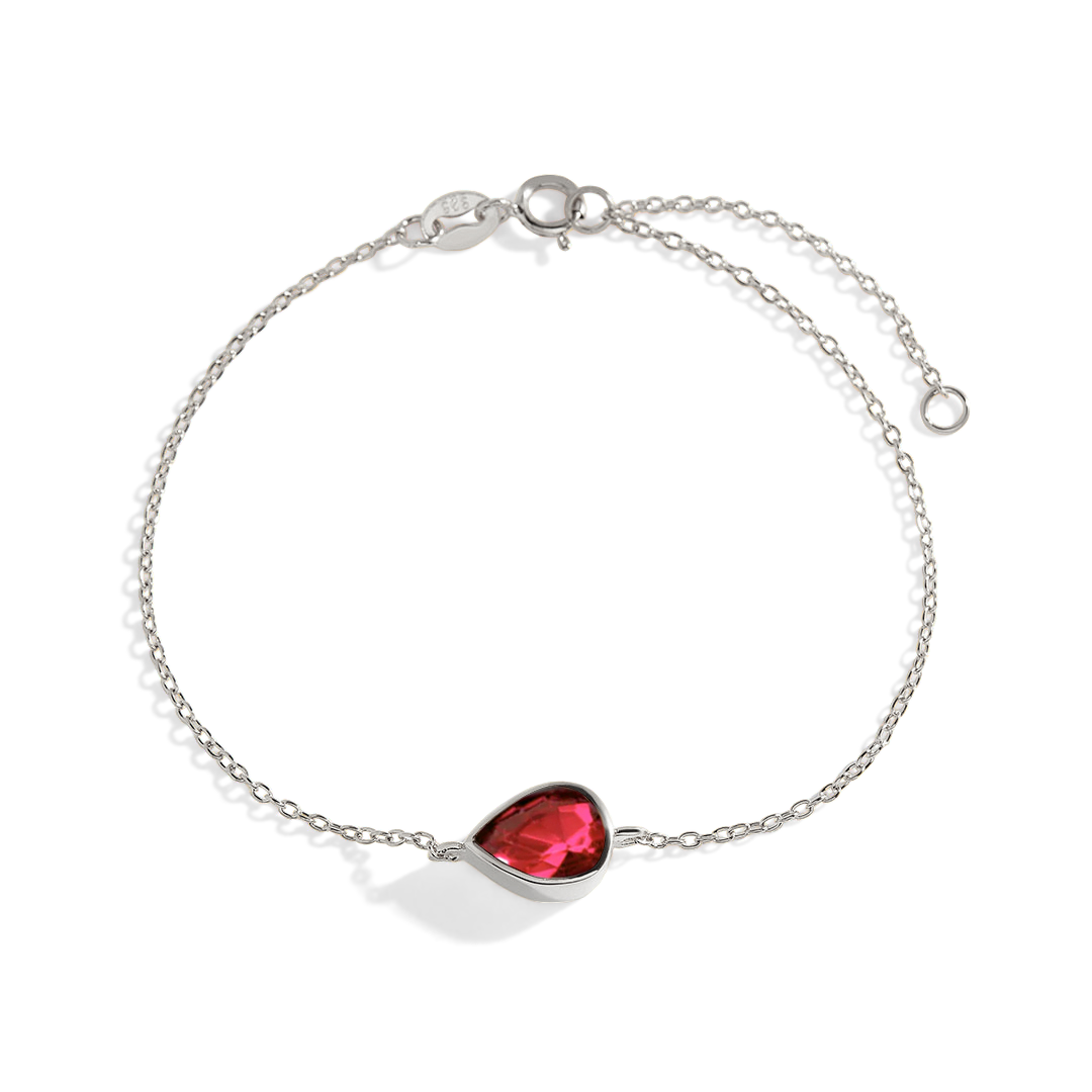 Teardrop Birthstone Bracelet