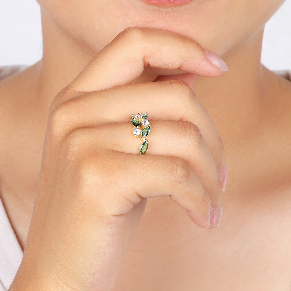 Marquis New Leaf Ring - 4
