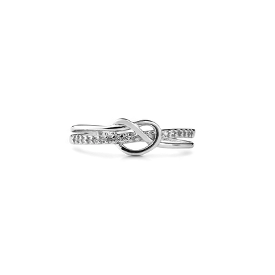Mother & Daughter Bond Double Band Knot Ring