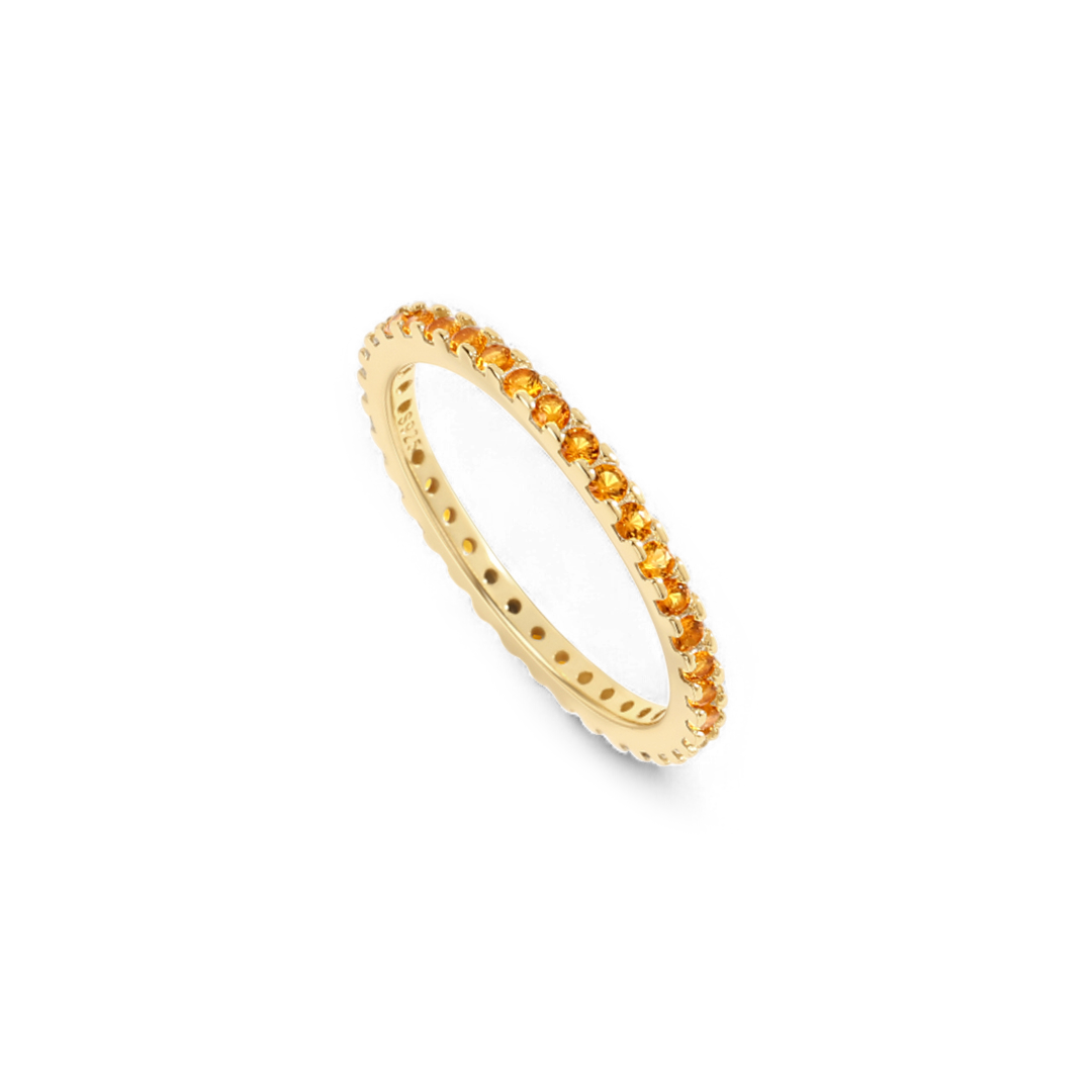 November Birthstone Eternity Stacking Ring