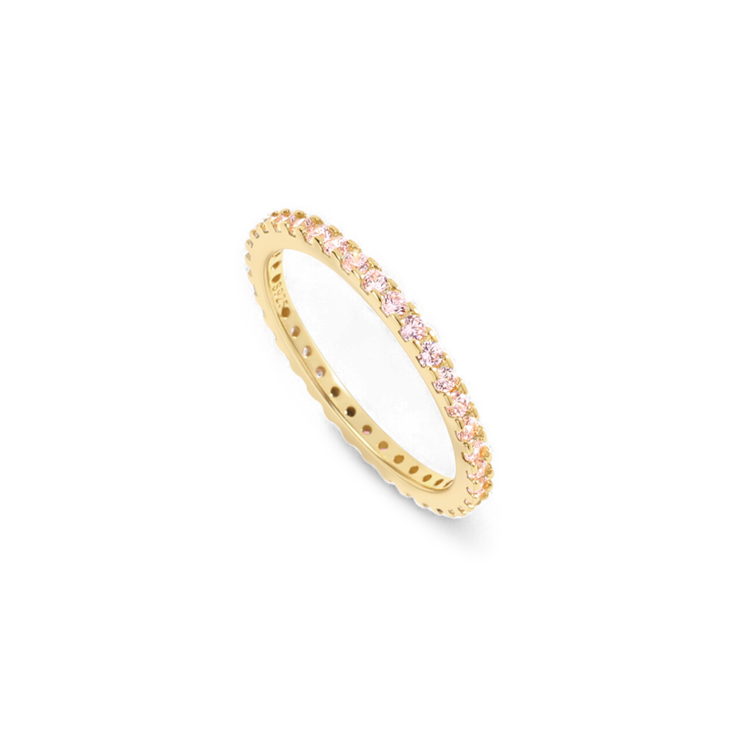 October Birthstone Eternity Stacking Ring