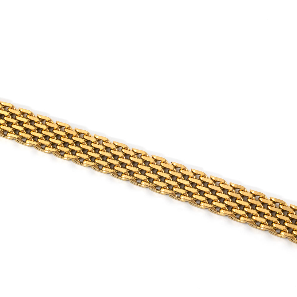 Panther Link Chain Bracelet - Gold / 6.5" + 2"