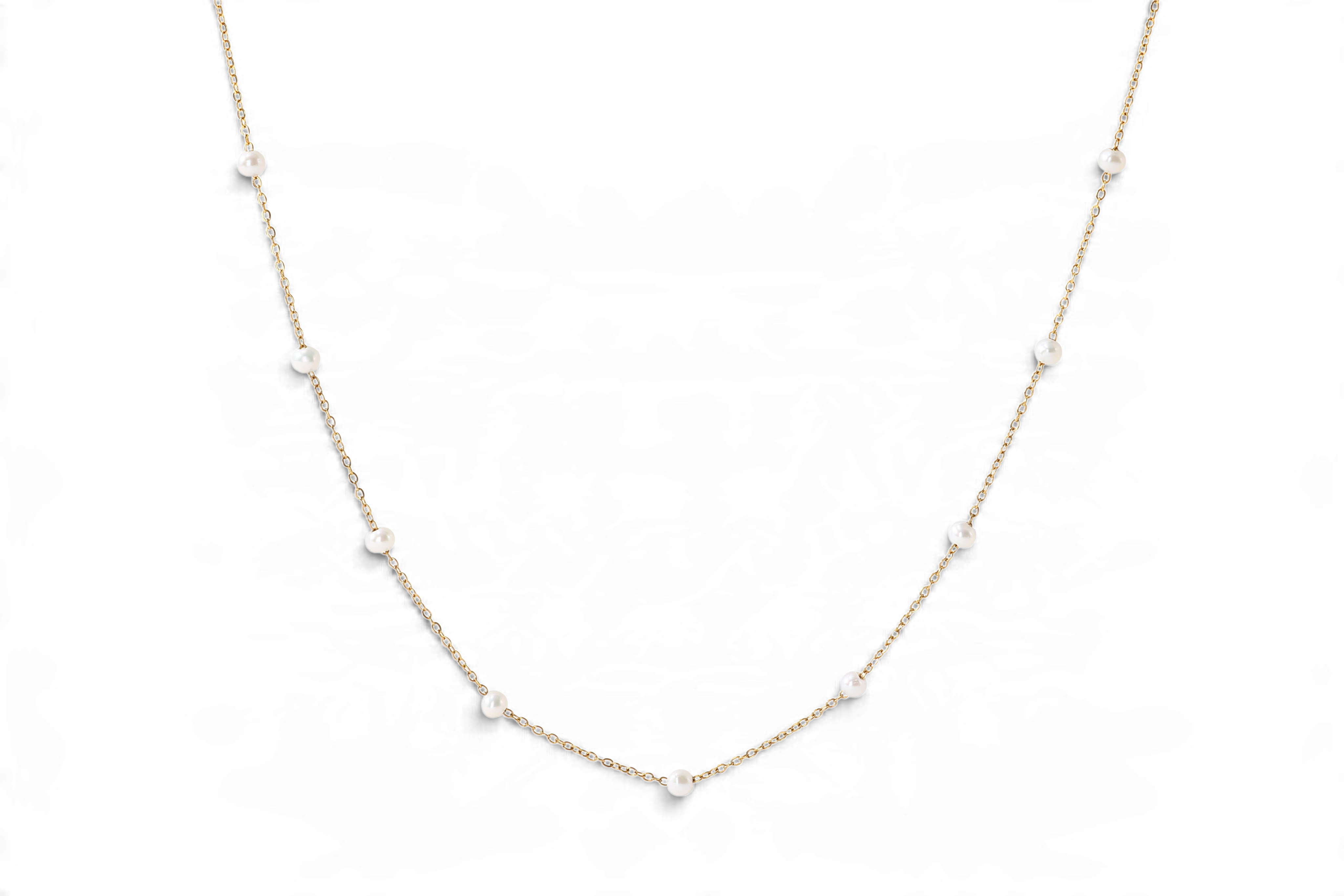 Pearl Station Necklace