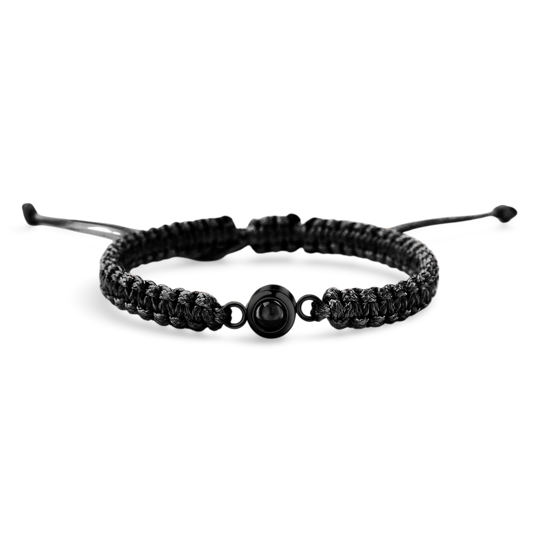 Personalized Braided Photo Bracelet