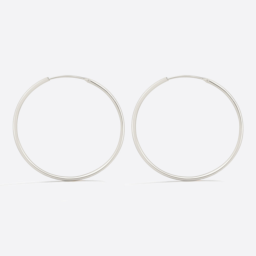 Endlose Creolen - Sterling Silver / 30MM