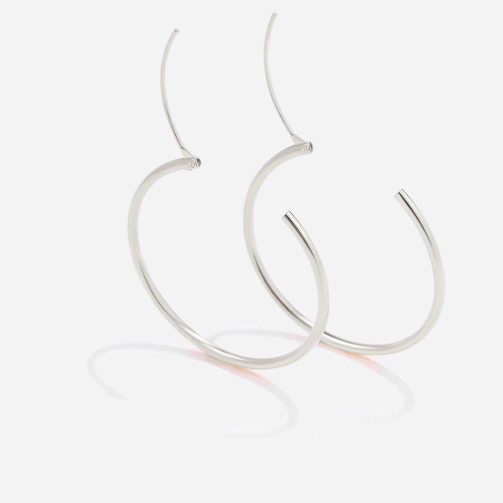 Endlose Creolen - Sterling Silver / 30MM