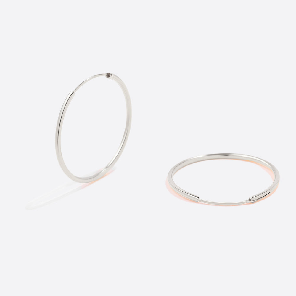 Endlose Creolen - Sterling Silver / 30MM