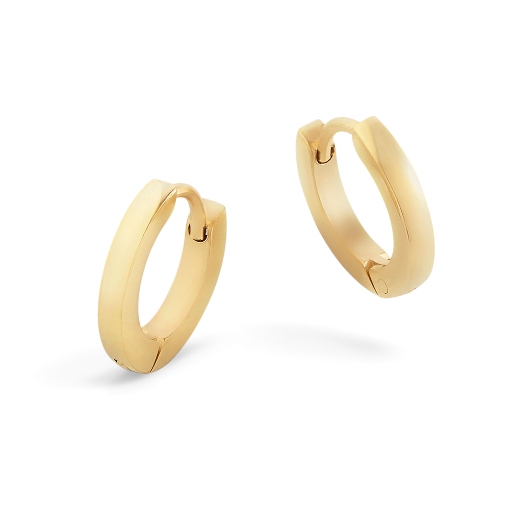 Dainty Huggie Hoop Earrings - Gold / 6mm