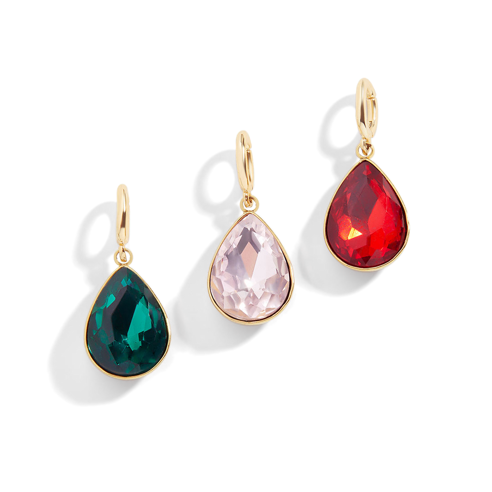Teardrop Birthstone Charm - January / Charm Only
