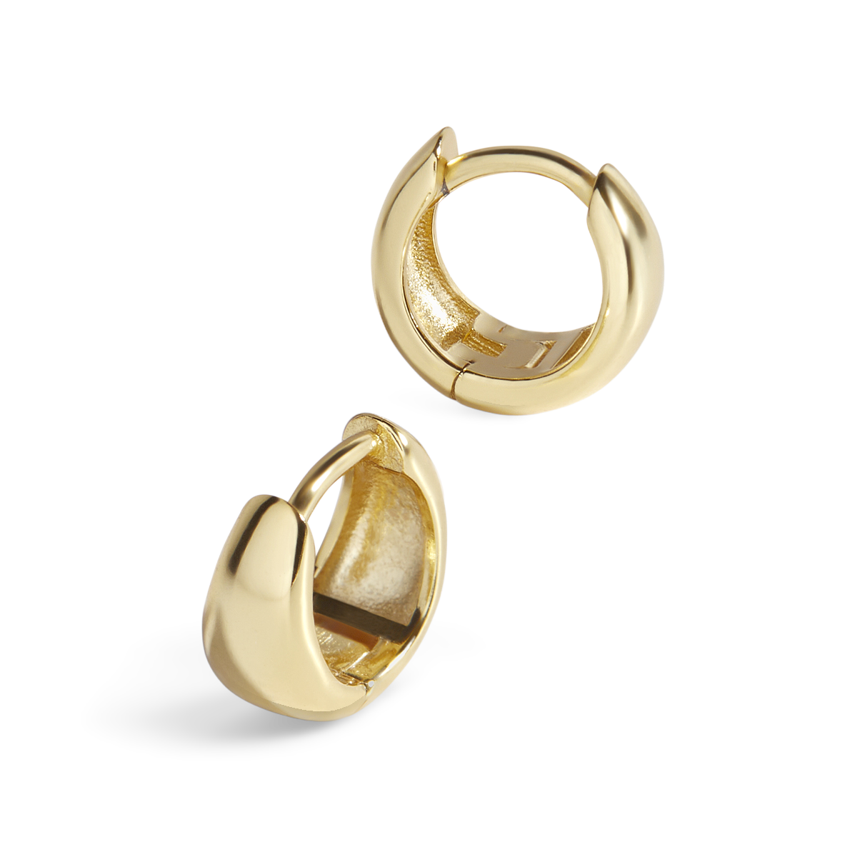 Teardrop Huggie Hoop Earrings