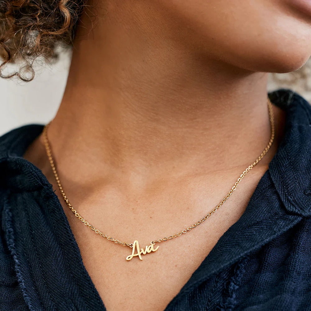 Fairy Name Necklace – Close Fit - Gold / 12"