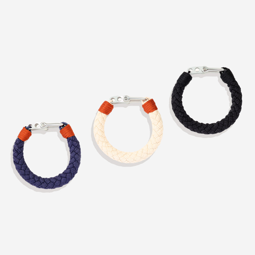 Anchor Braided Bracelet - Navy