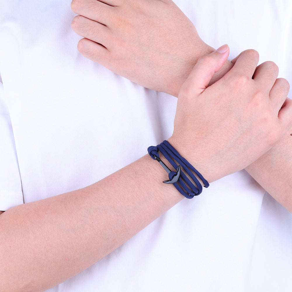 Infinity Cord Bracelet - Black