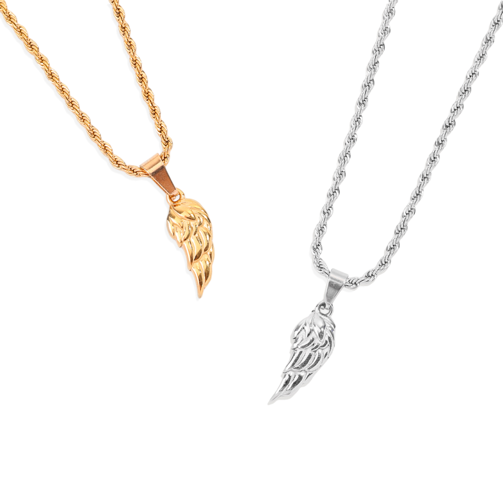 The Wing Pendant Necklace - Gold / Charm Only