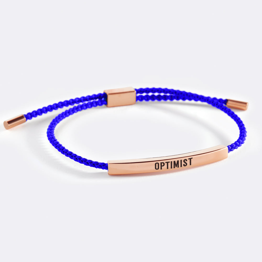 Optimist Inspire Bracelet - 18k Rose Gold Plated / Royal Blue / Standard