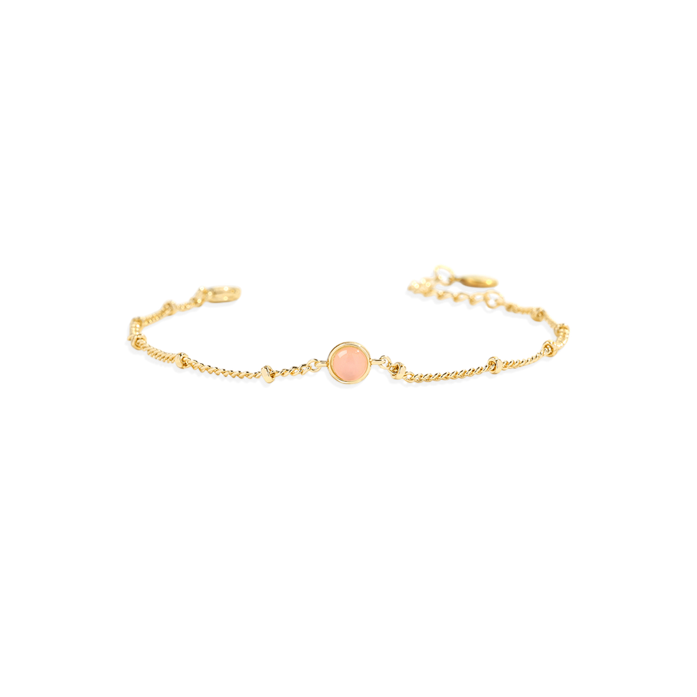 Rose Quartz Gemstone Bracelet - Default Title