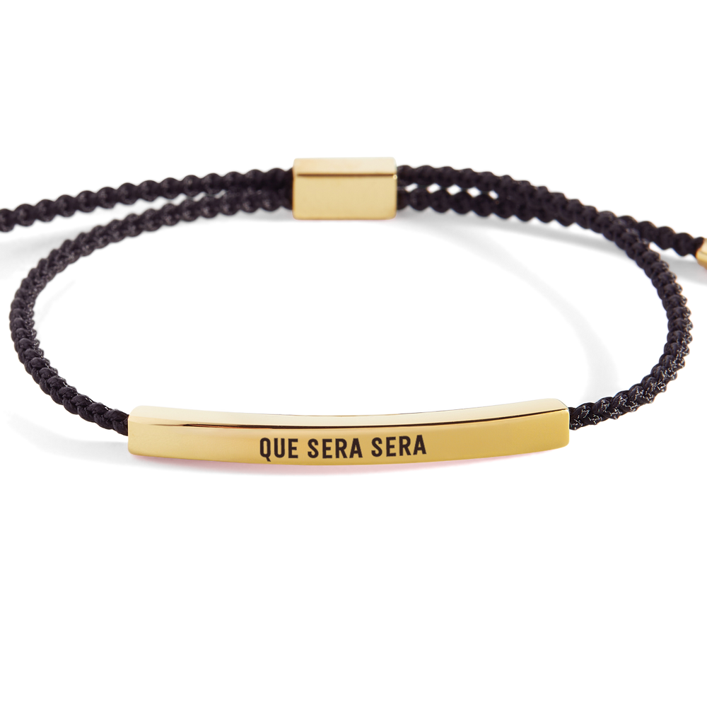 Que Sera Sera Inspire Bracelet - Gold / Midnight Black / Standard