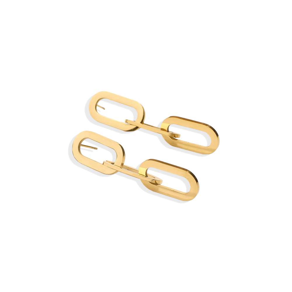 Chunky Chain Link Earrings - Default Title