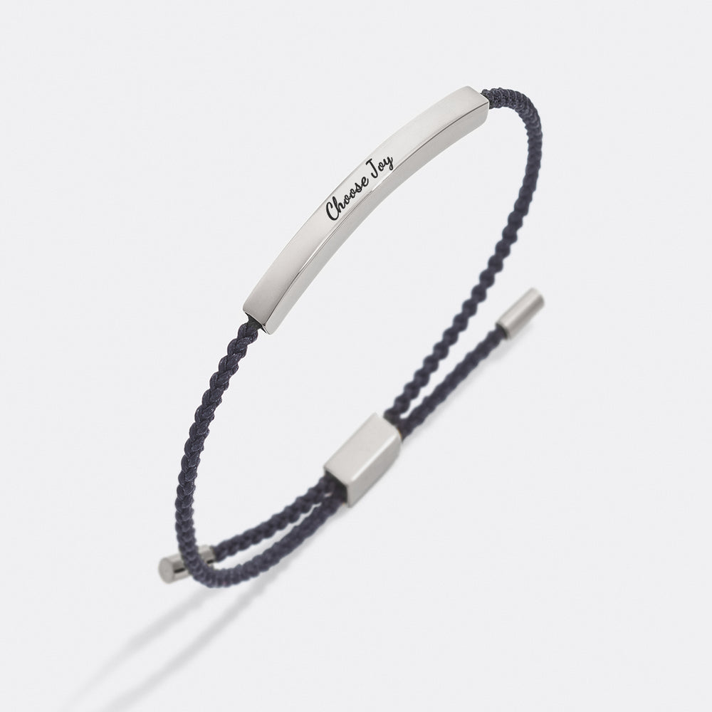 Choose Joy Inspire Bracelet - Silver / Pink