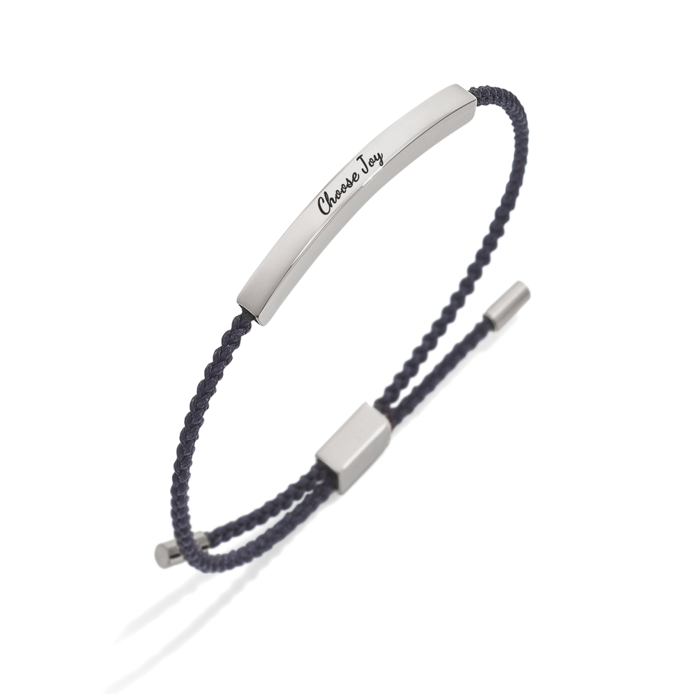 Choose Joy Inspire Bracelet - Silver / Pink