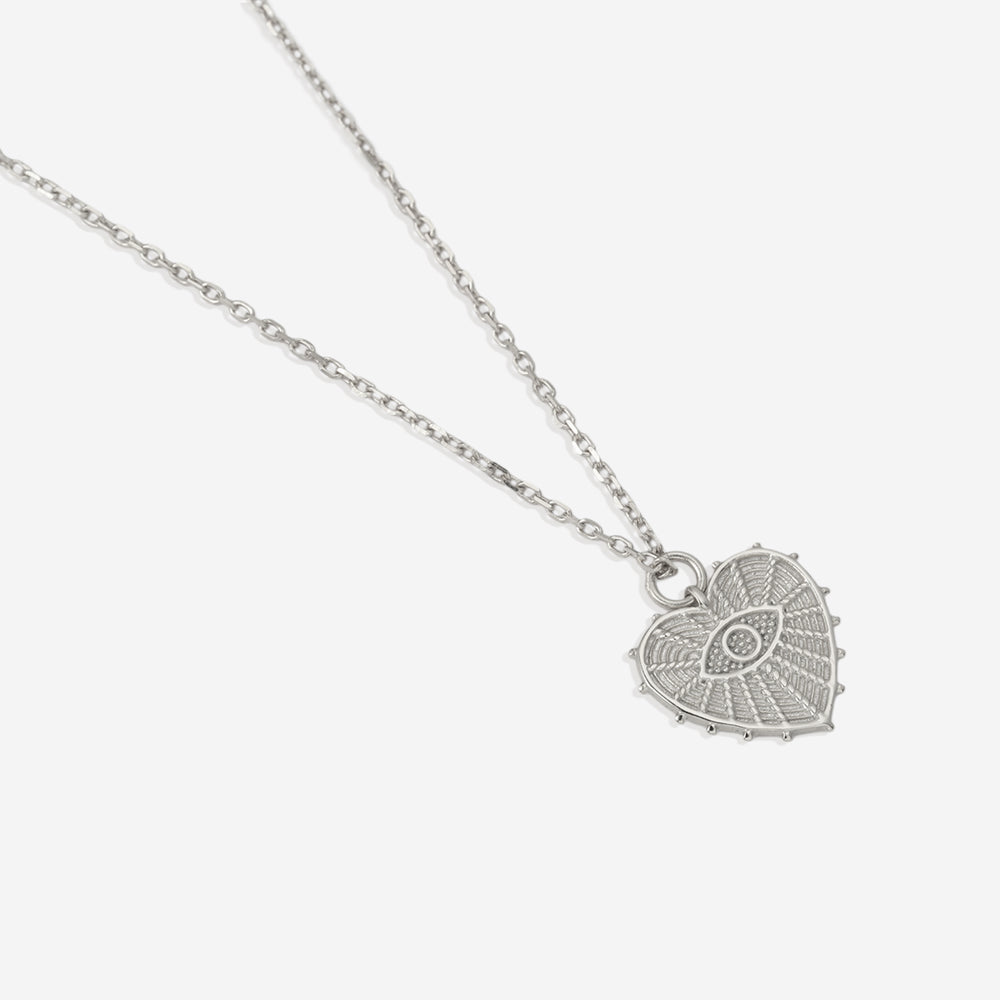 The Heart Sees All Pendant Necklace - 925 Sterling Silver