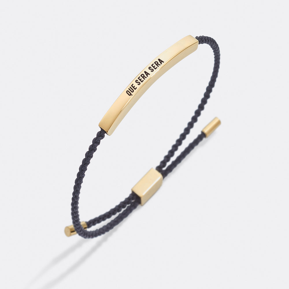 Que Sera Sera Inspire Bracelet - Gold / Royal Blue / Standard